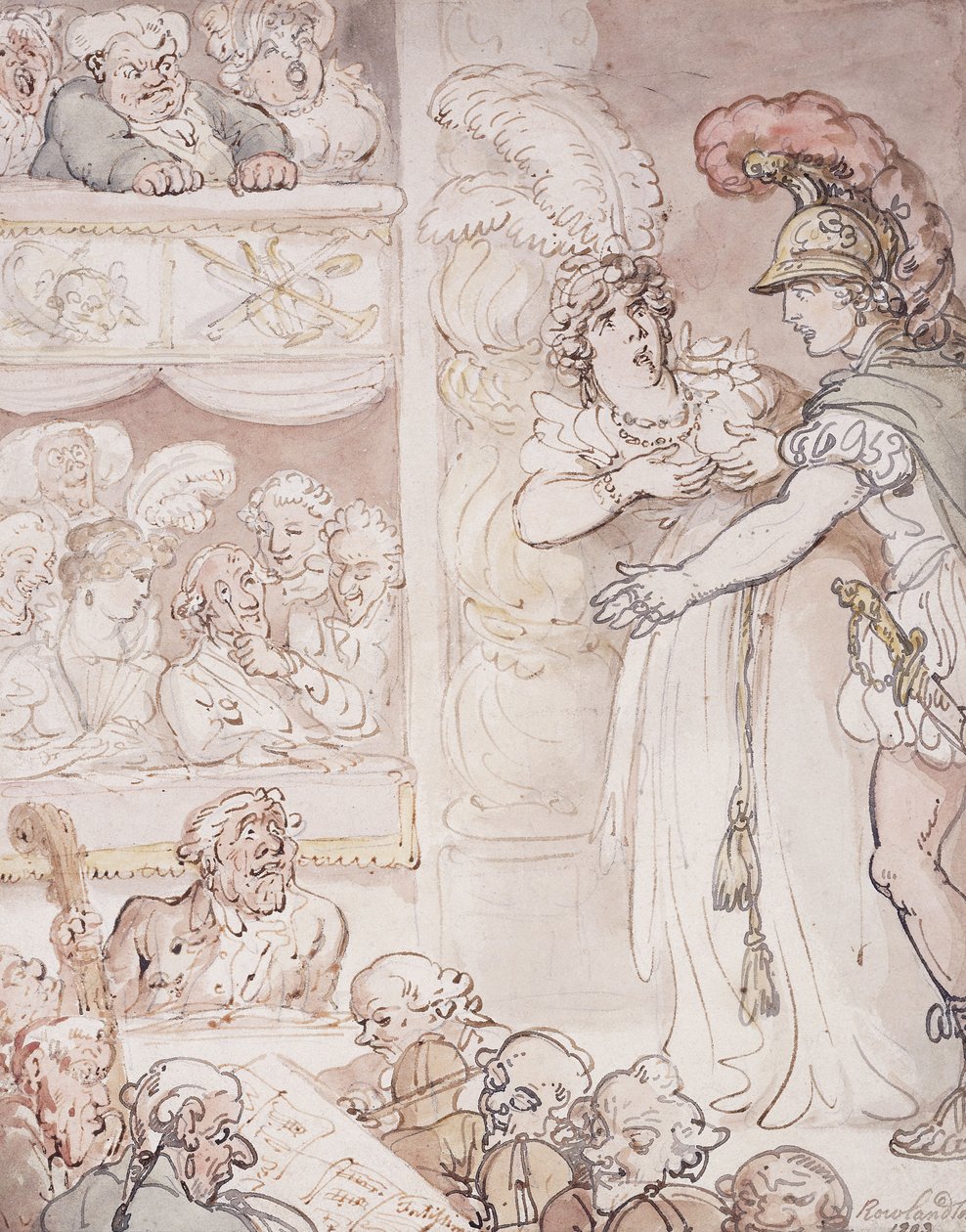 John Bull på Operan, 1803 av Thomas Rowlandson