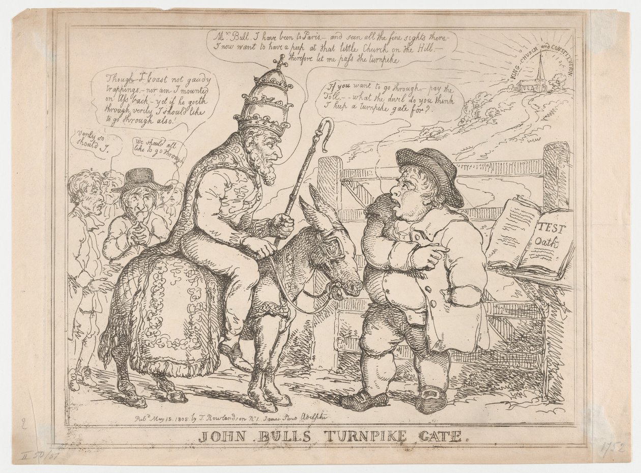 John Bulls vägtullstation av Thomas Rowlandson