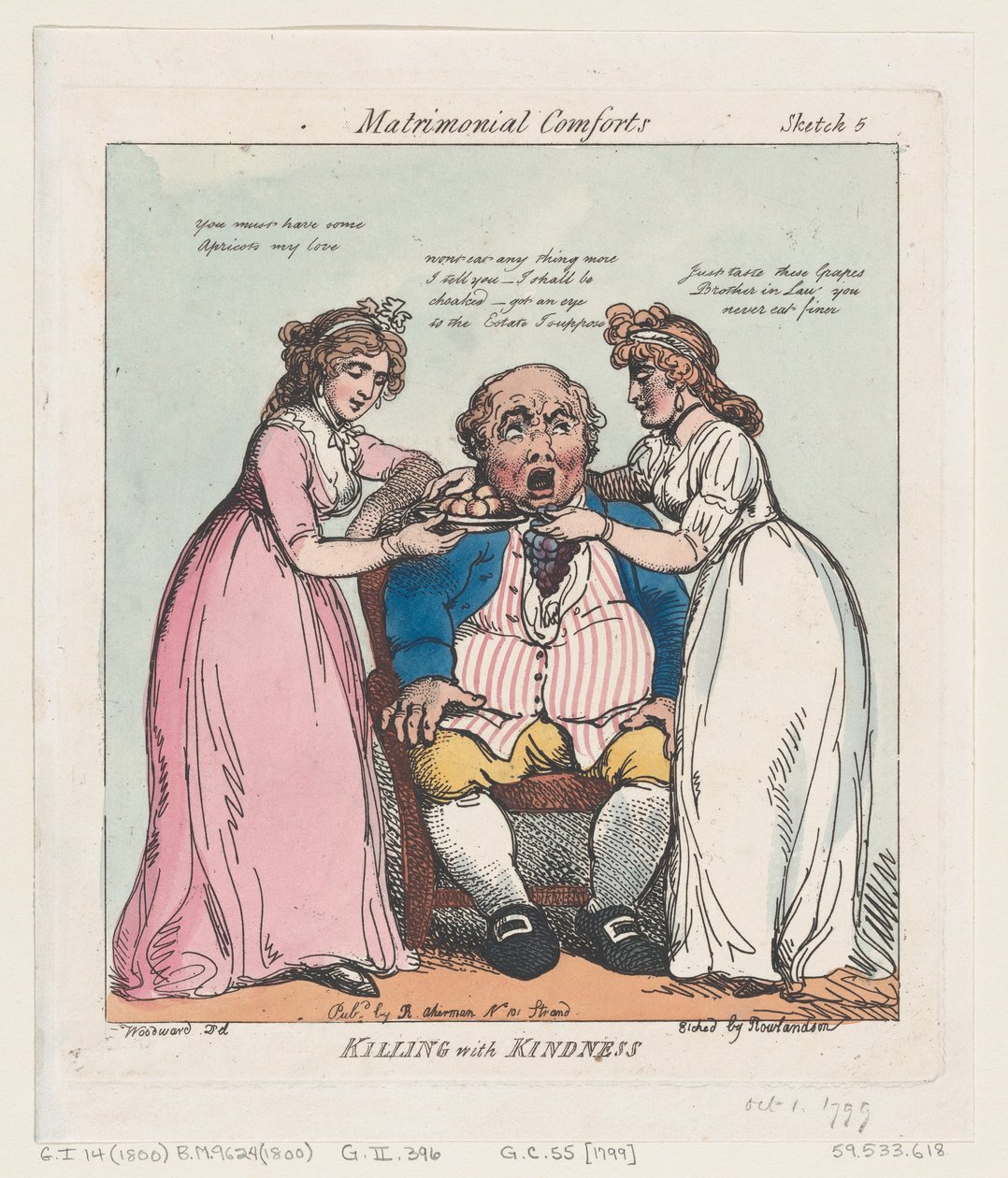 Att döda med vänlighet, 1 oktober 1799., 1 oktober 1799. av Thomas Rowlandson