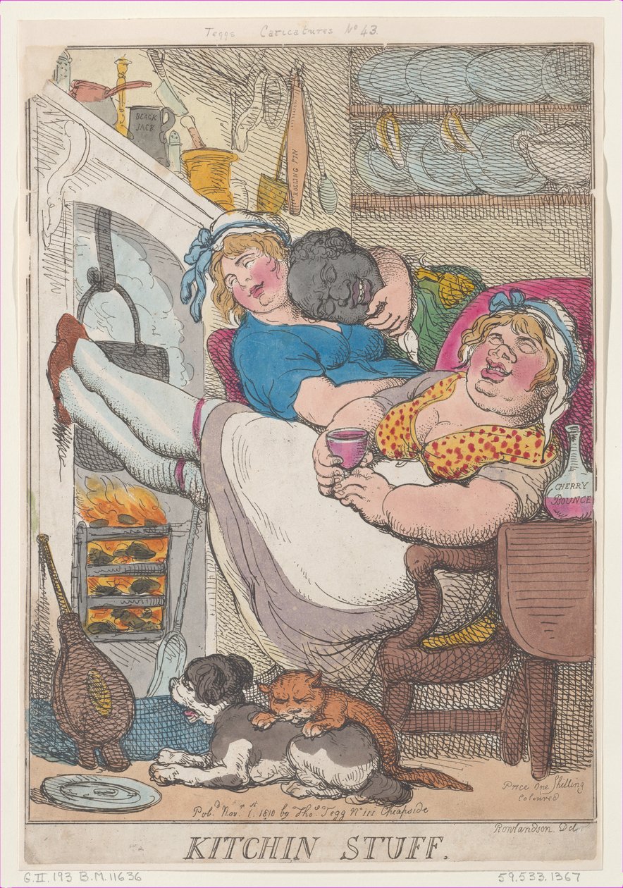 Kitchin Stuff, 1 november 1810., 1 november 1810. av Thomas Rowlandson