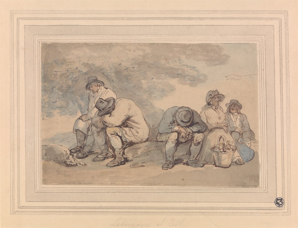 Arbetare i vila av Thomas Rowlandson
