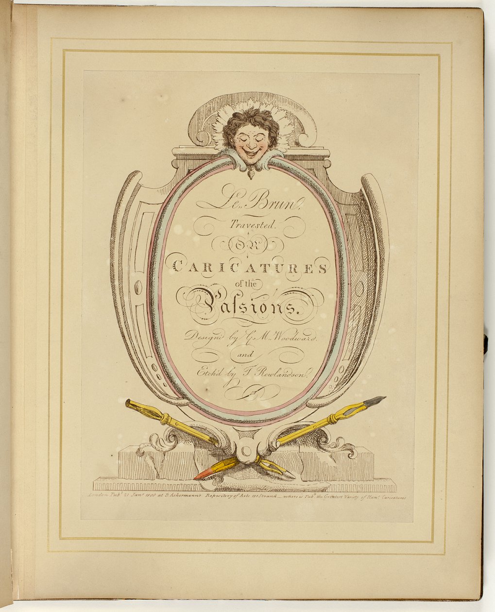 Le Brun Travested, eller karikatyrer av passionerna av Thomas Rowlandson