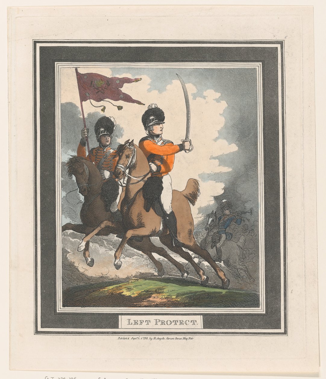Vänsterskyddet, 1 september 1798., 1 september 1798. av Thomas Rowlandson