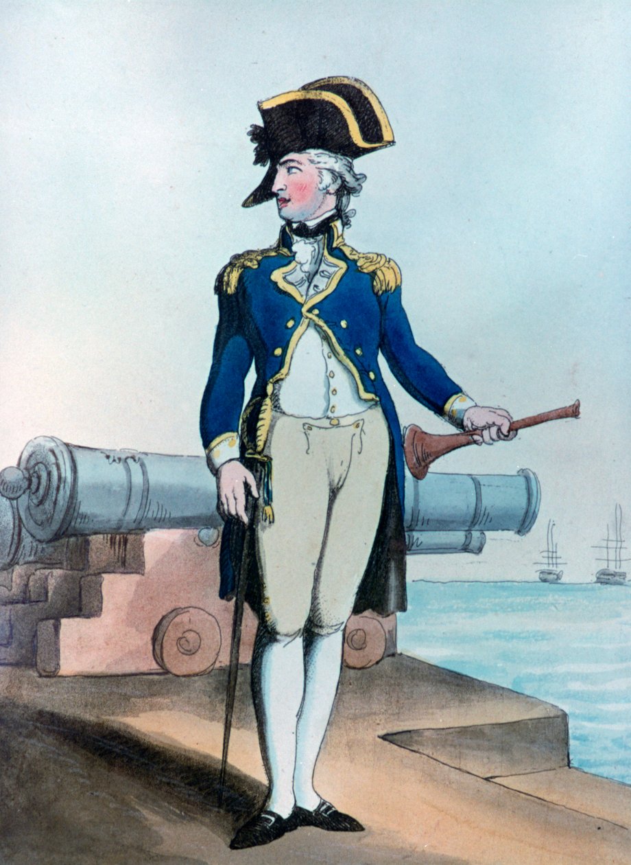 Vaktlöjtnant, 1799 av Thomas Rowlandson