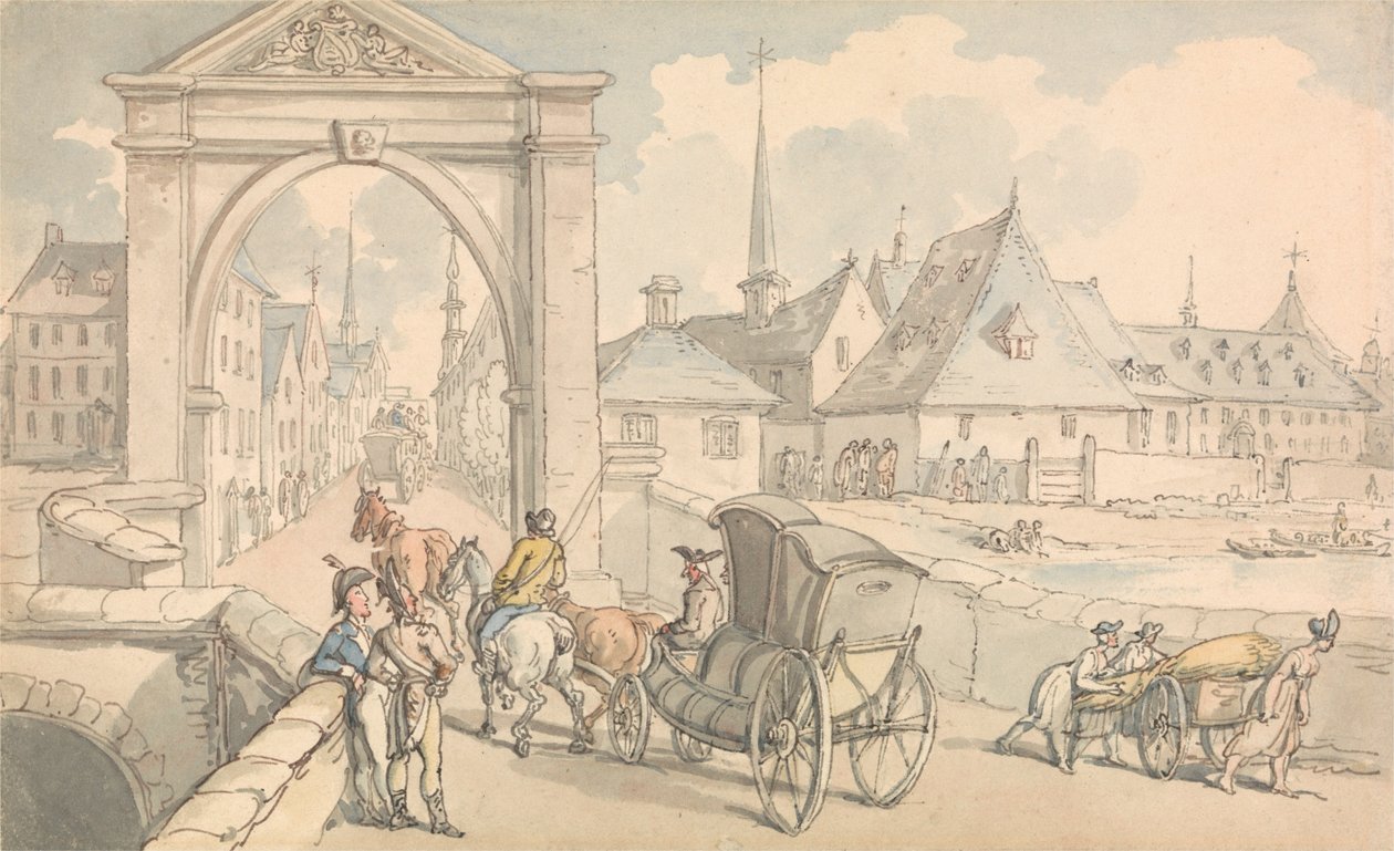 Limburg, Belgien av Thomas Rowlandson