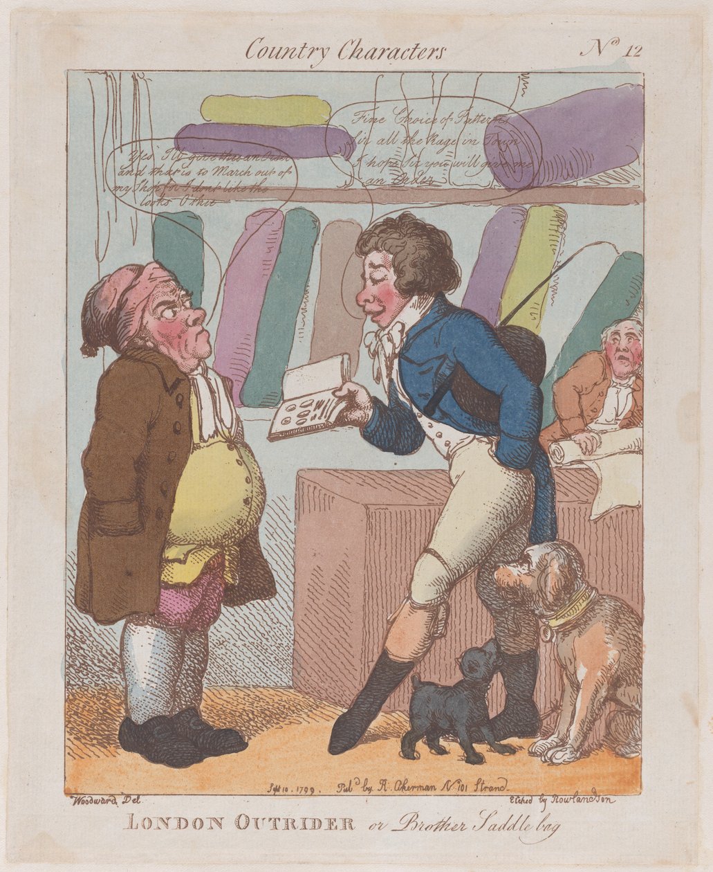 London Outrider, eller Brother Saddlebag, 10 september 1799, 10 september 1799. av Thomas Rowlandson