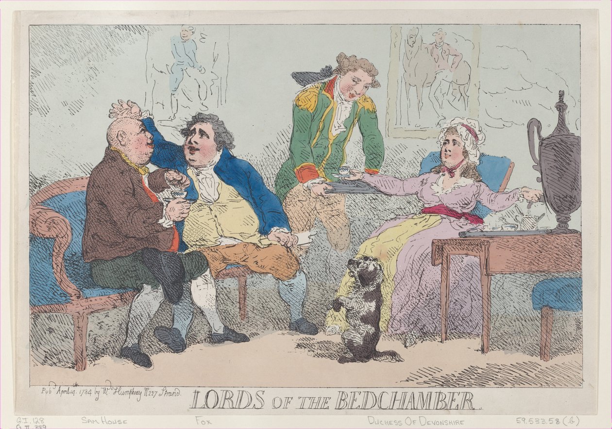 Lords of the Bedroom, 14 april 1784., 14 april 1784. av Thomas Rowlandson