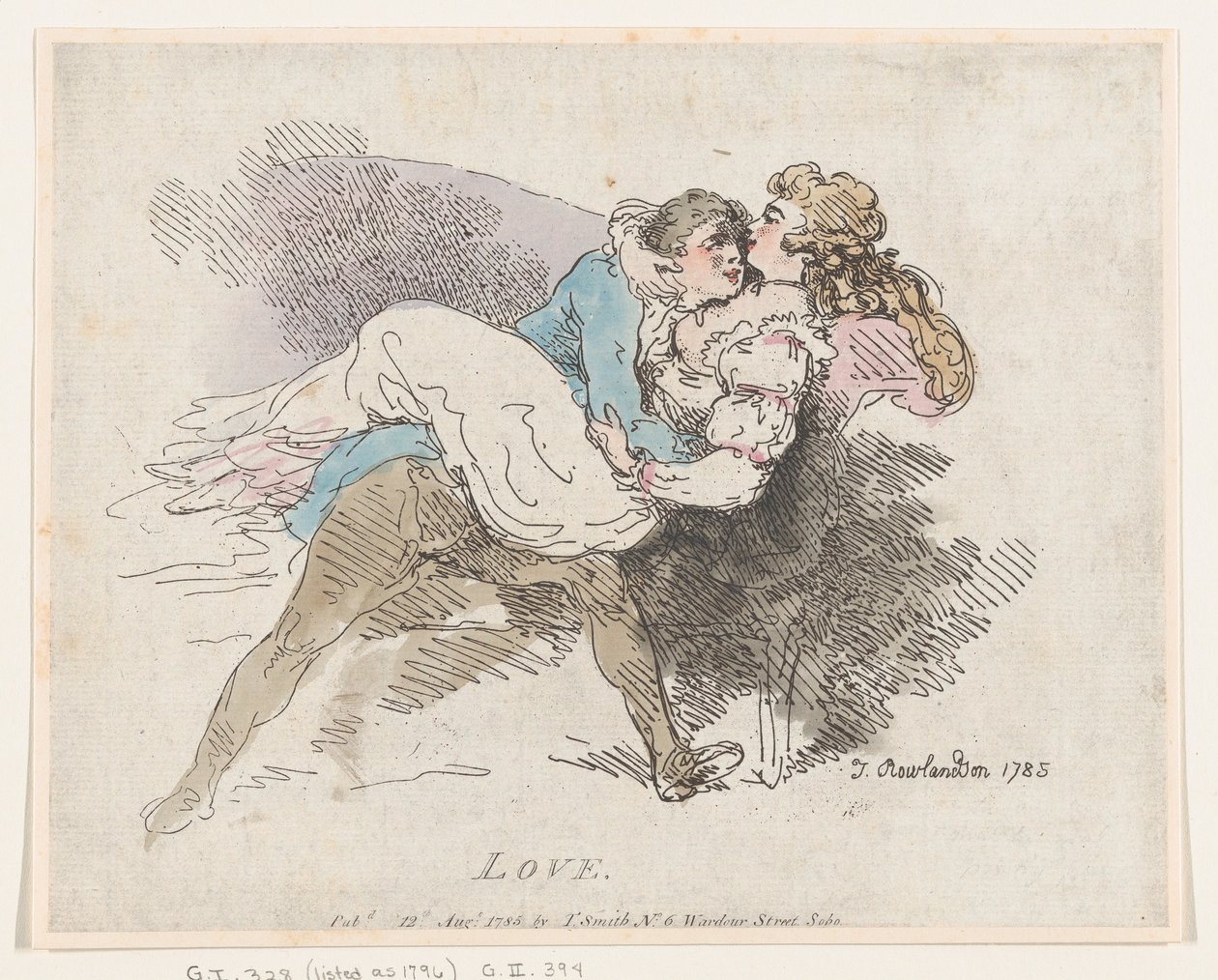 Love, 12 augusti 1785, 12 augusti 1785. av Thomas Rowlandson