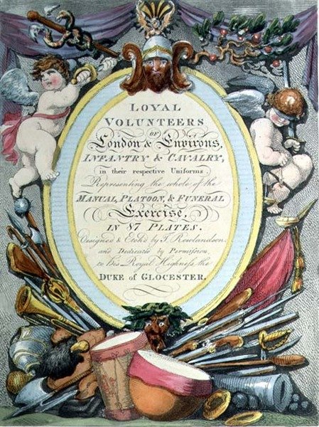 Loyal Volunteers of London, titelsida av Thomas Rowlandson