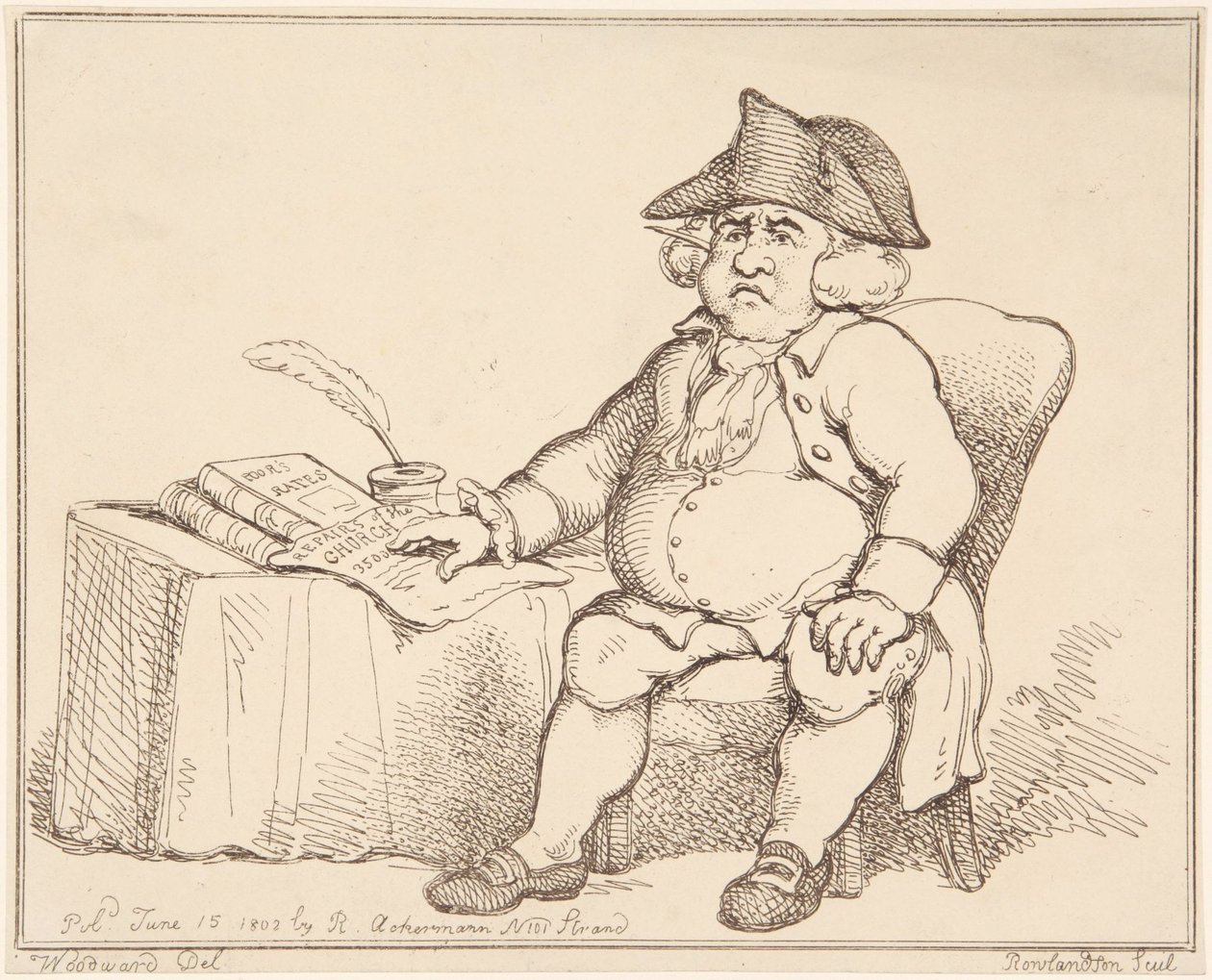 Man vid bordet av Thomas Rowlandson