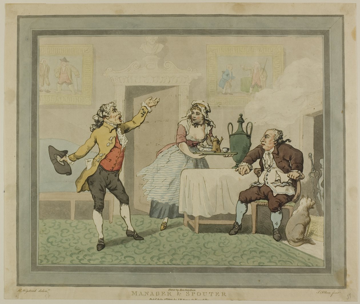 Chef och Spouter av Thomas Rowlandson