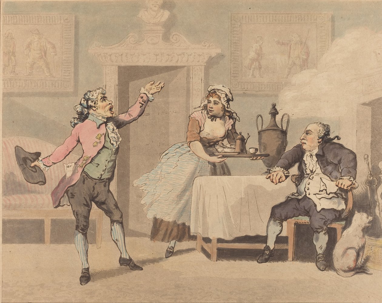 Förvaltare och Spouter, 1784. av Thomas Rowlandson