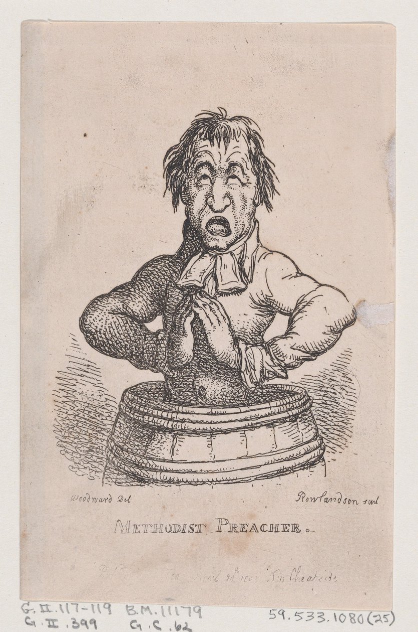 Metodistpredikant, april 1808., april 1808. av Thomas Rowlandson