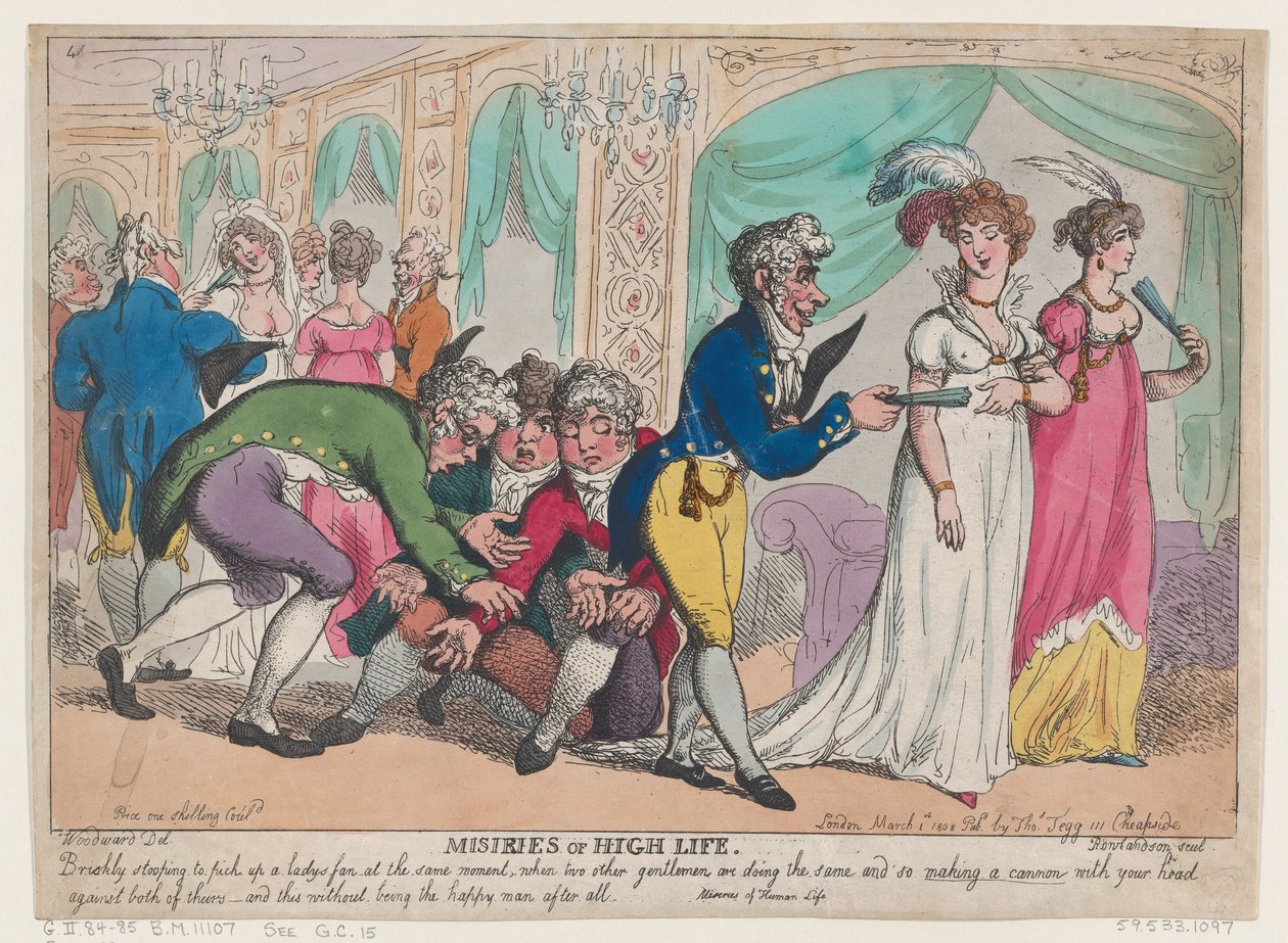 Miseries of High Life, 1 mars 1808., 1 mars 1808. av Thomas Rowlandson
