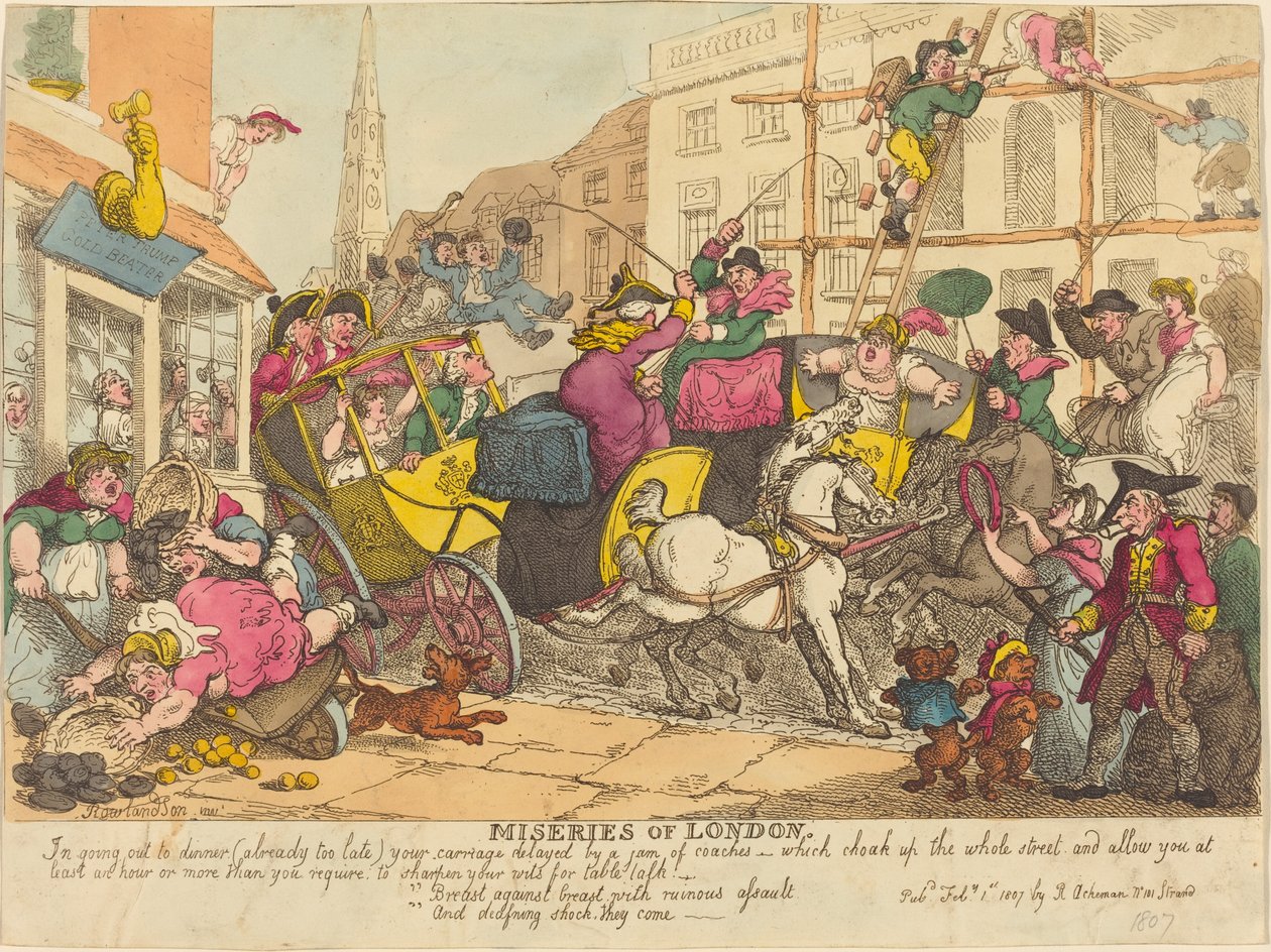 Londons elände av Thomas Rowlandson