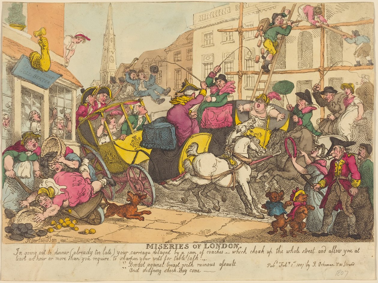 Londons elände av Thomas Rowlandson