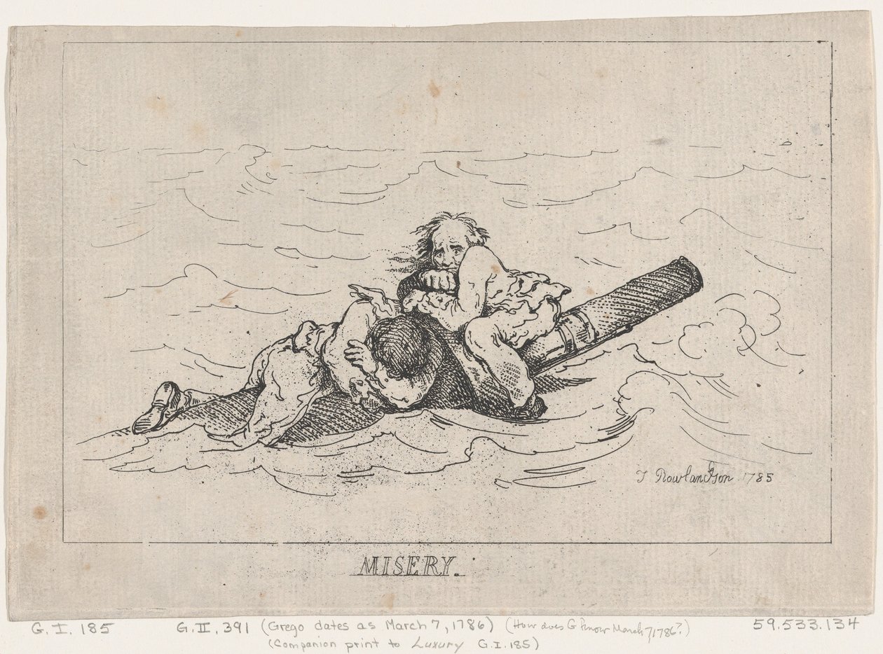 Misär, 1785., 1785. av Thomas Rowlandson