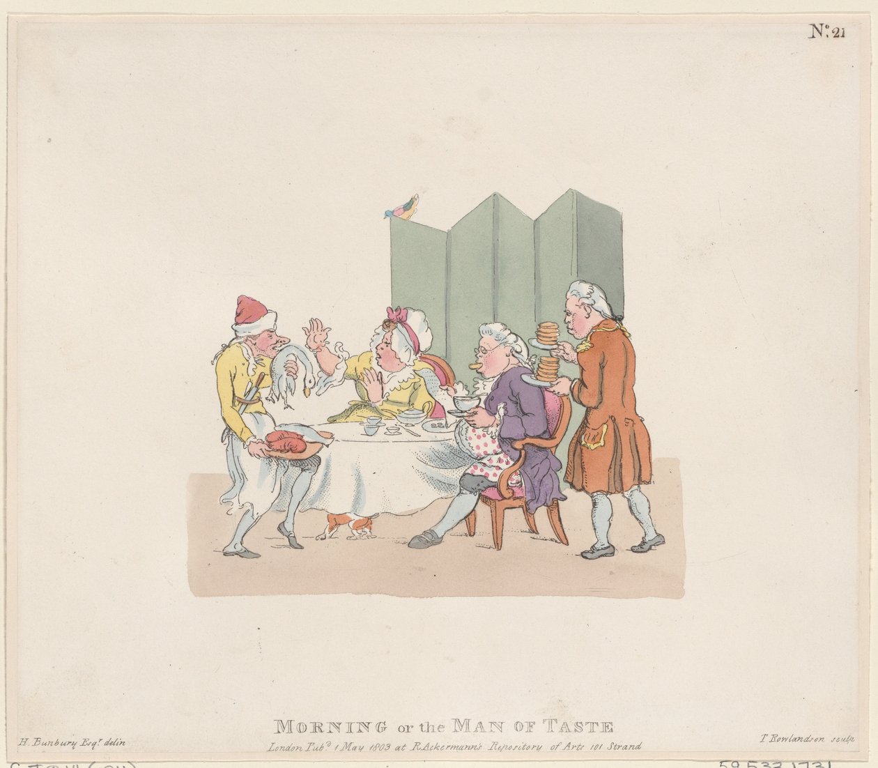 Morgon, eller smakmannen, 1 maj 1803., 1 maj 1803. av Thomas Rowlandson