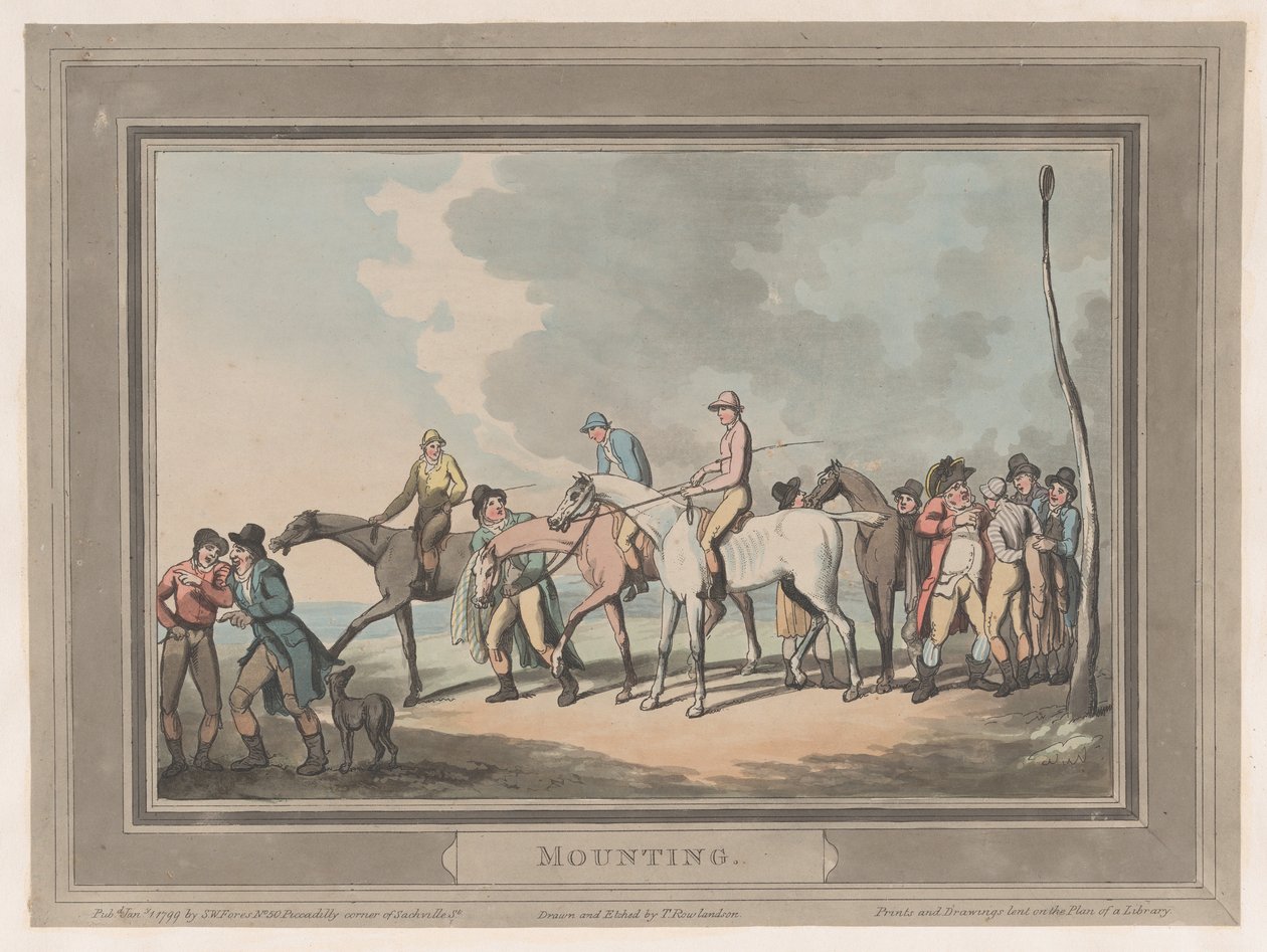 Montering [The Mount], 1 januari 1799., 1 januari 1799. av Thomas Rowlandson