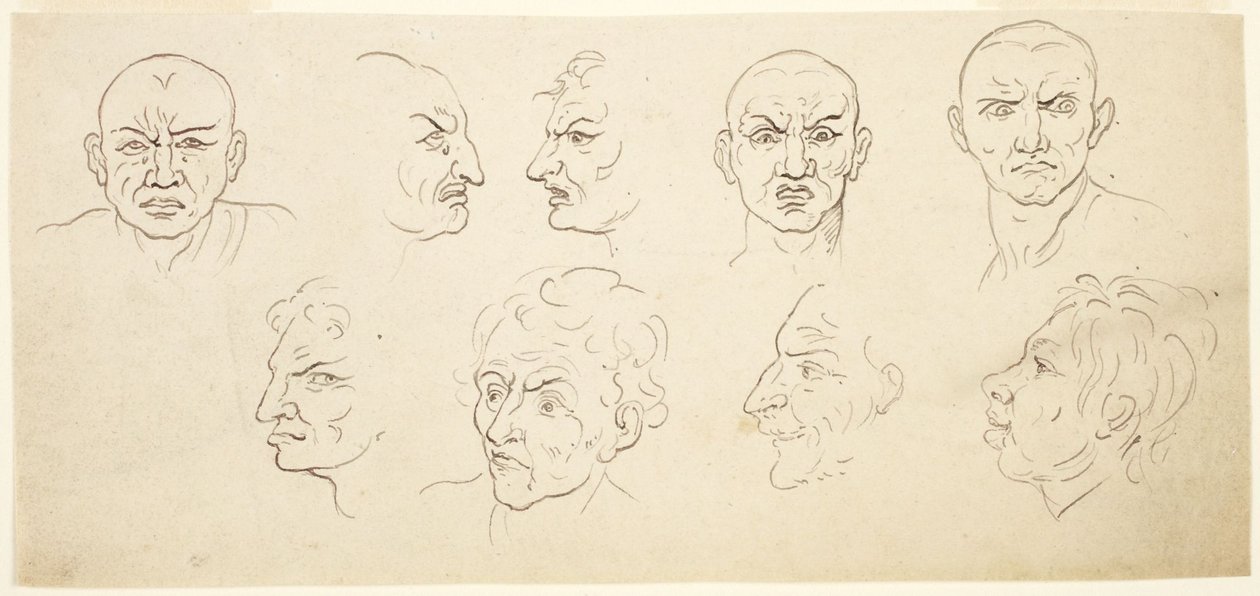 Nio karikatyrer av Thomas Rowlandson