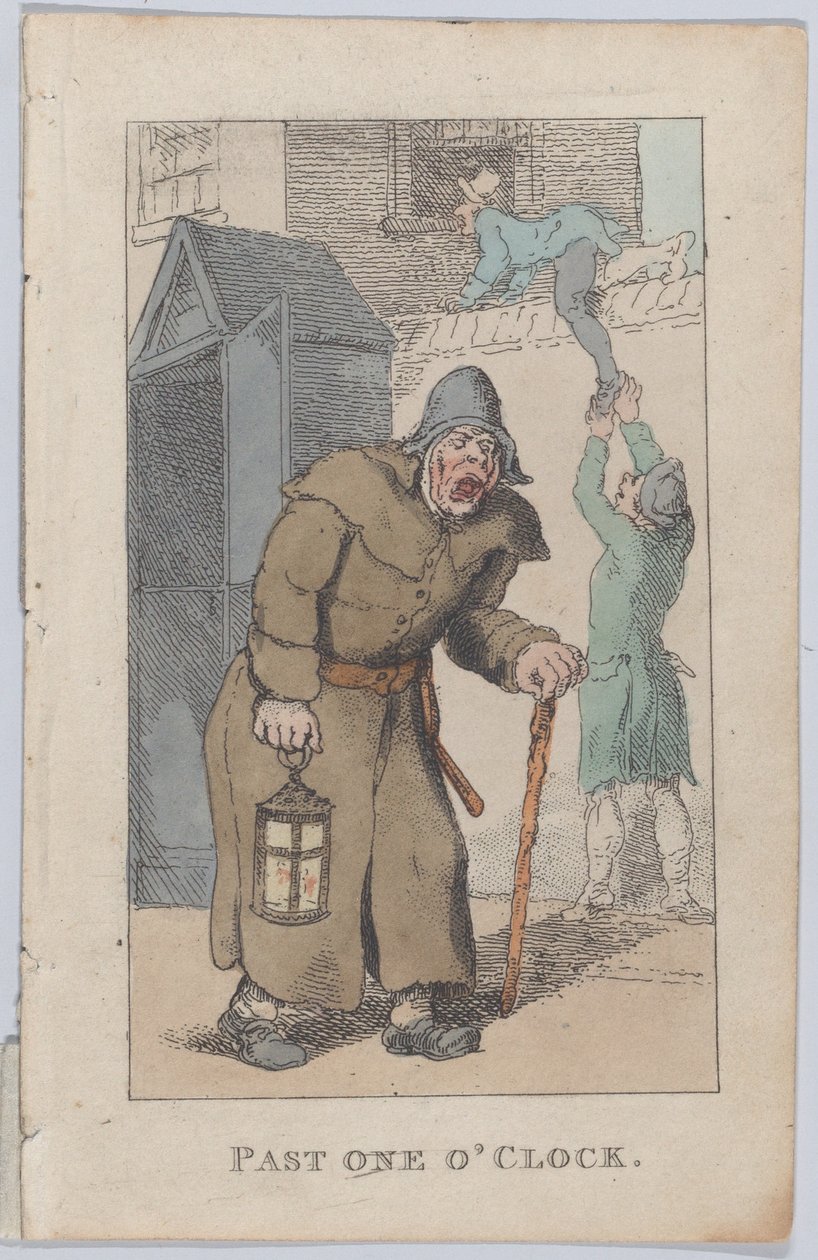 Efter klockan ett, 1820, 1820. av Thomas Rowlandson