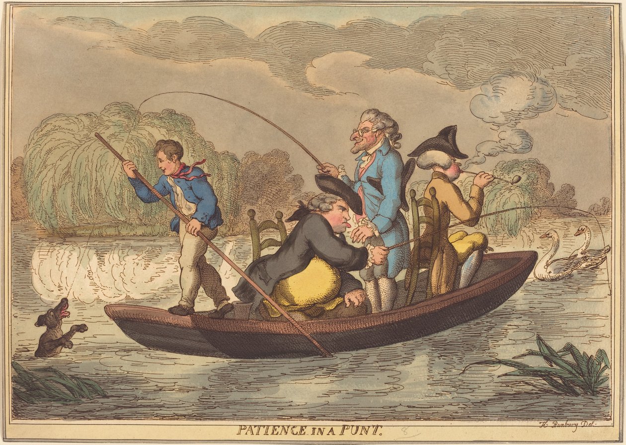 Tålamod i en Punt av Thomas Rowlandson