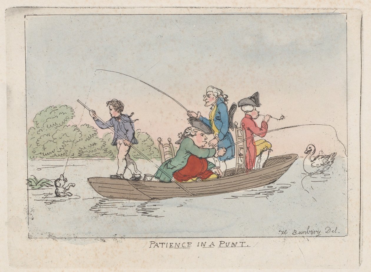 Tålamod i en Punt, ca. 1803., ca. 1803. av Thomas Rowlandson