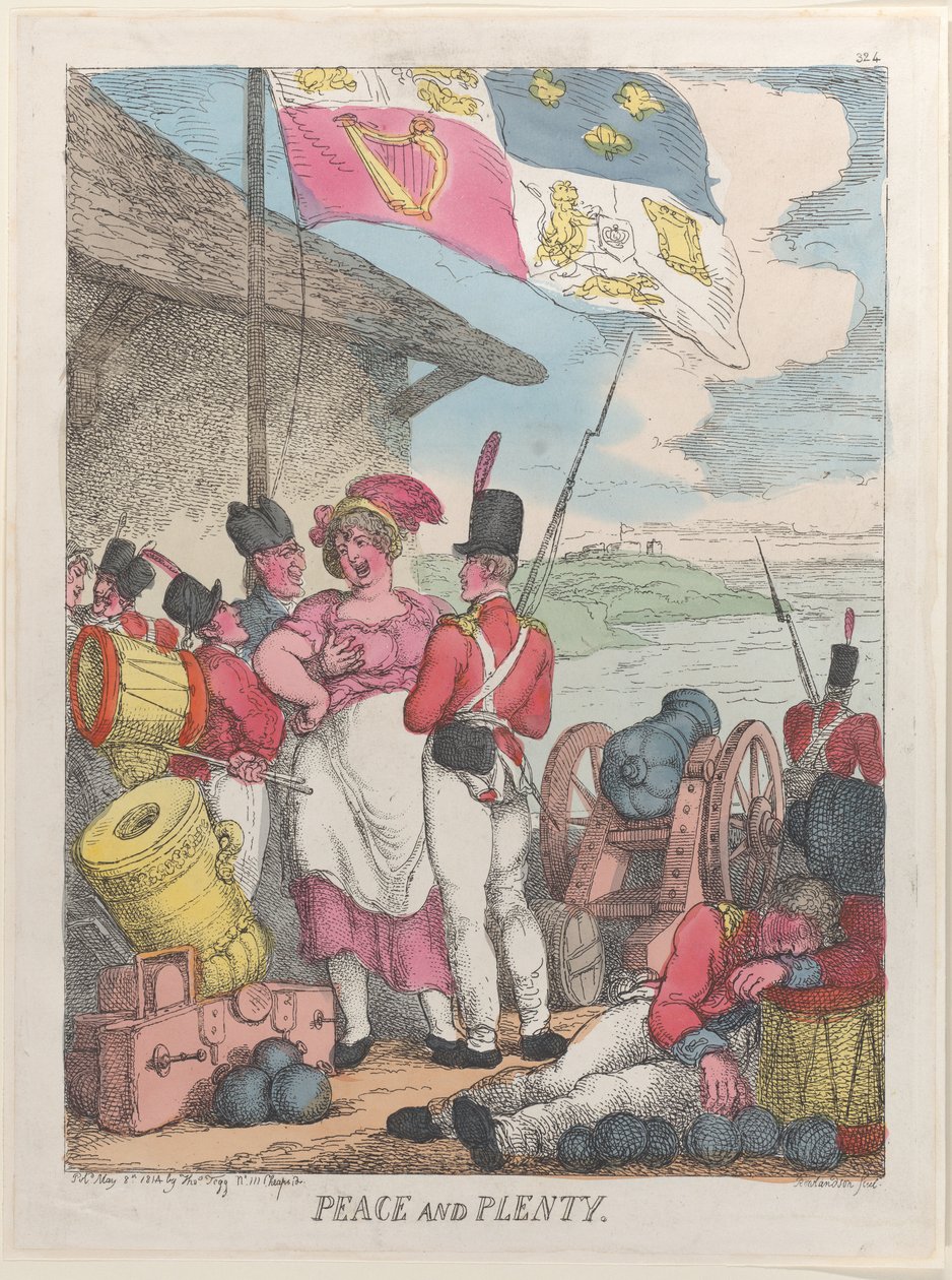 Peace and Plenty, 8 mars 1814., 8 mars 1814. av Thomas Rowlandson