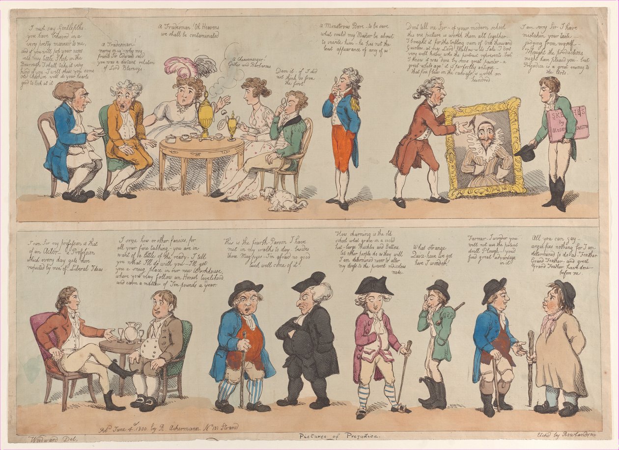 Bilder av fördomar, 4 juni 1800., 4 juni 1800. av Thomas Rowlandson