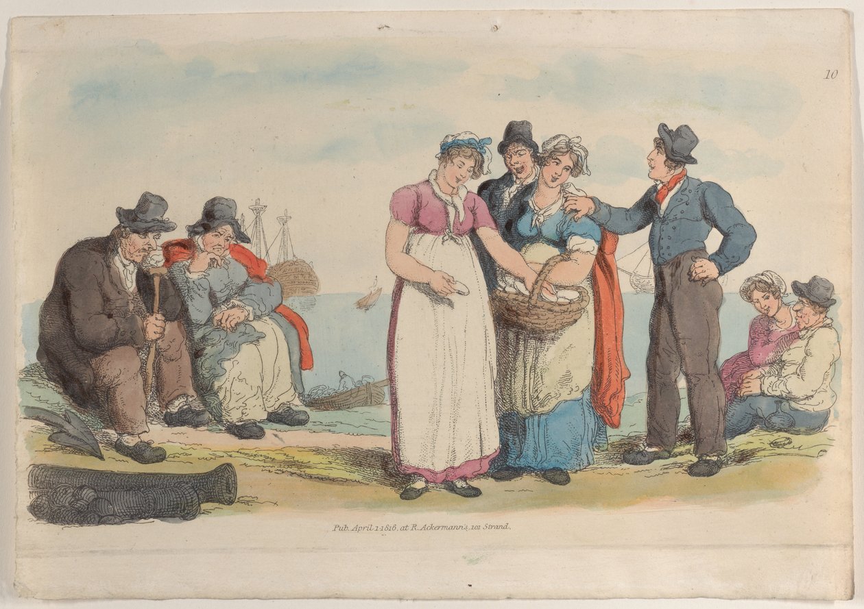 Plåt 10, från World in Miniature, 1816., 1816. av Thomas Rowlandson