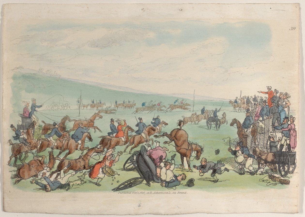 Plåt 39, från World in Miniature, 1816., 1816. av Thomas Rowlandson