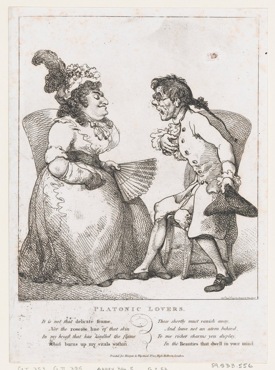Platonska älskare, 1 augusti 1797, 1 augusti 1797. av Thomas Rowlandson