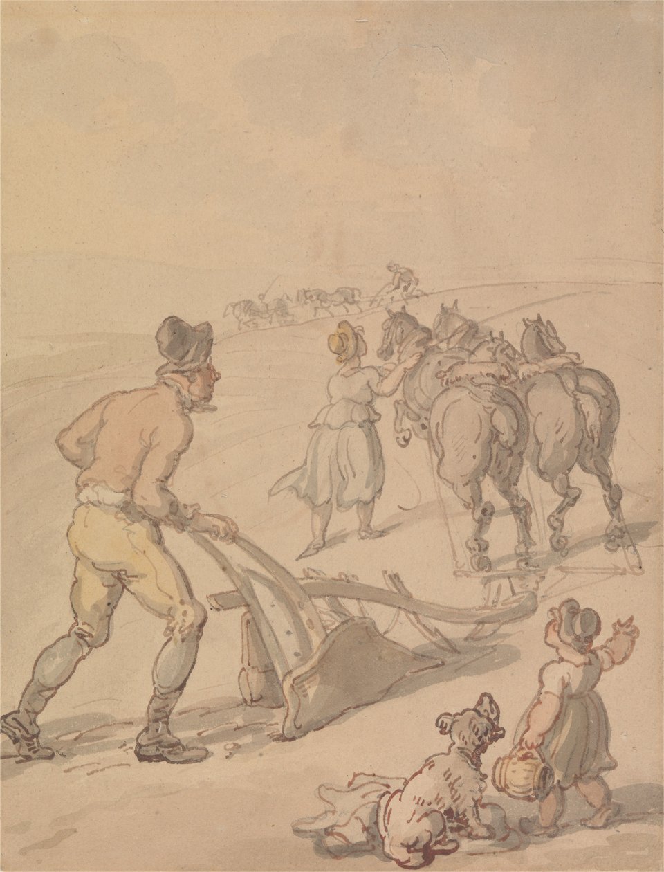 Plöjning av Thomas Rowlandson