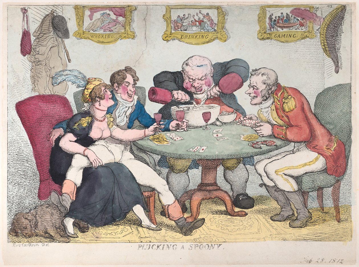Plocka en sked, 28 februari 1812, 28 februari 1812. av Thomas Rowlandson