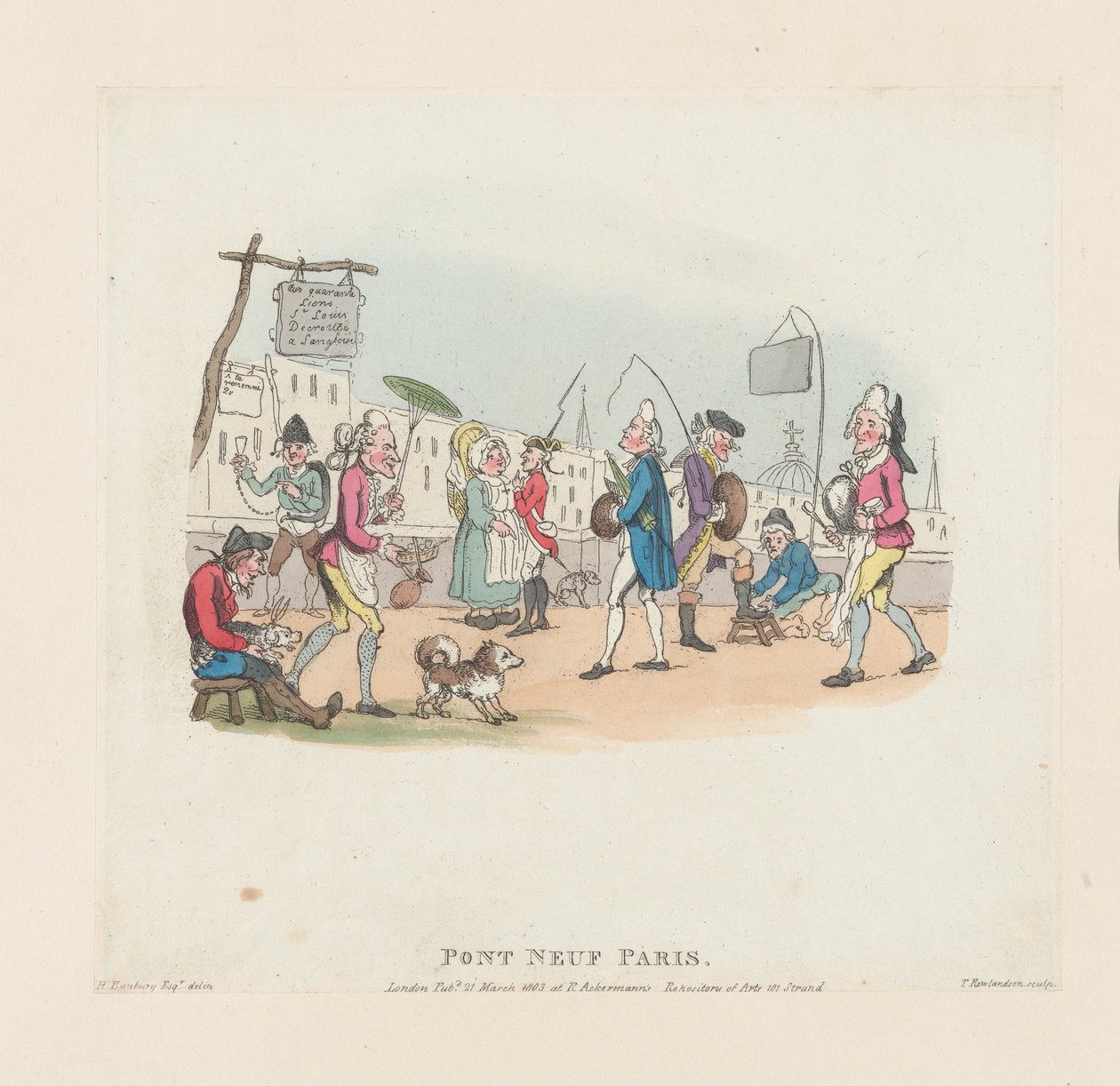 Pont Neuf, Paris, 1 maj 1803., 1 maj 1803. av Thomas Rowlandson