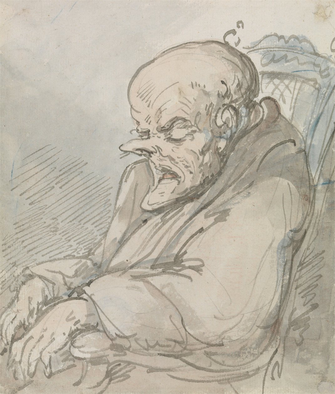 Porträtt av en äldre man av Thomas Rowlandson