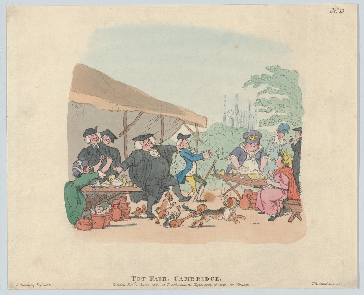 Pot Fair Cambridge, 1 maj 1803., 1 maj 1803. av Thomas Rowlandson