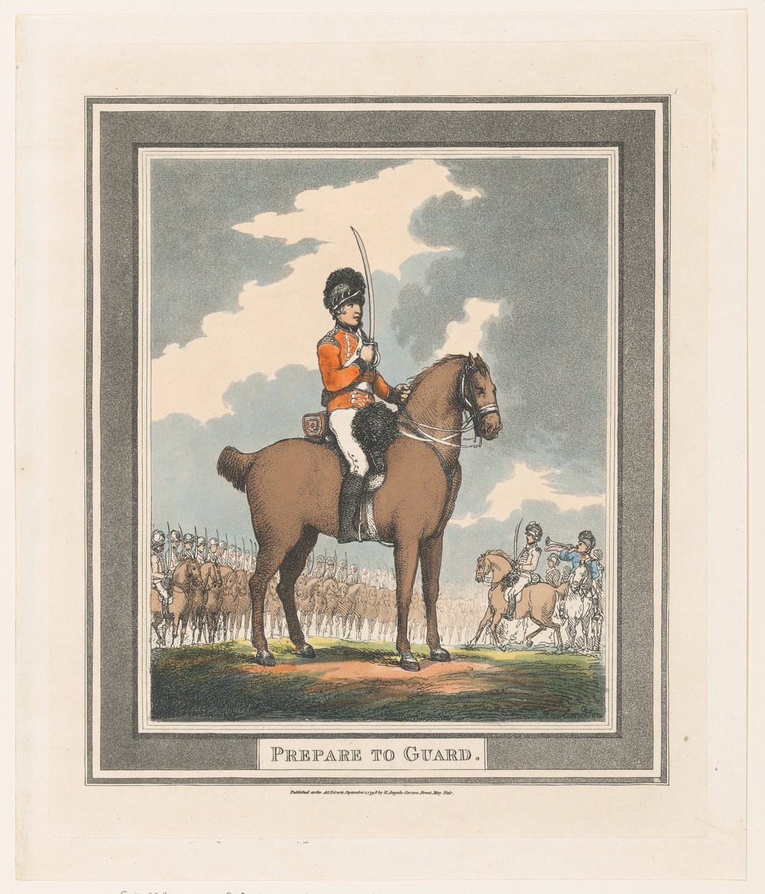 Förbered dig att bevaka, 1 september 1798., 1 september 1798. av Thomas Rowlandson