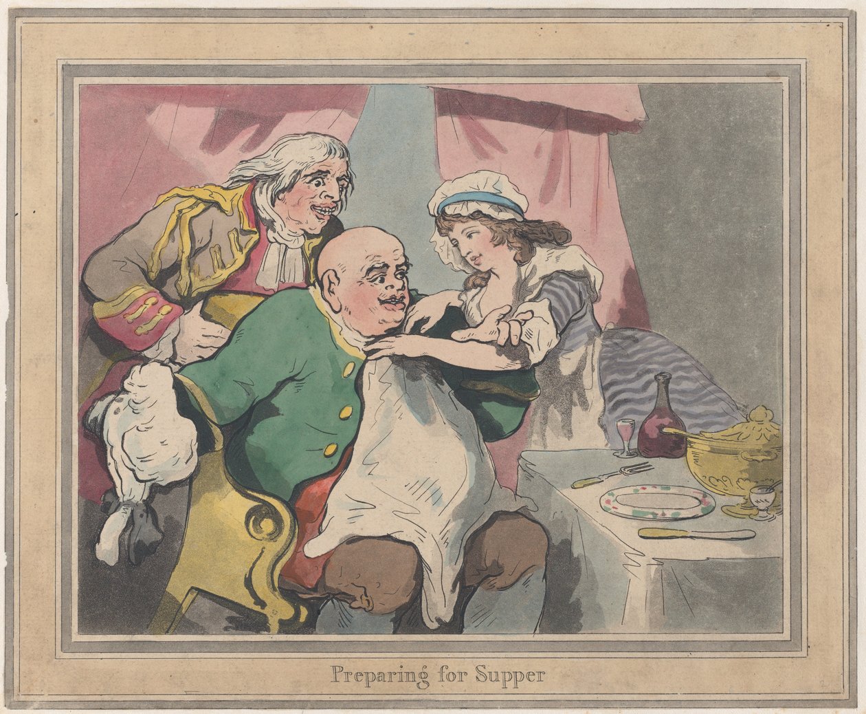 Förberedelse för nattvarden, 22 oktober 1789., 22 oktober 1789. av Thomas Rowlandson