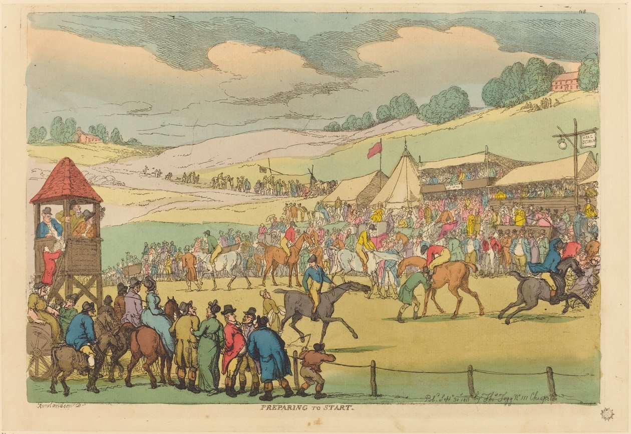 Förbereder för start av Thomas Rowlandson