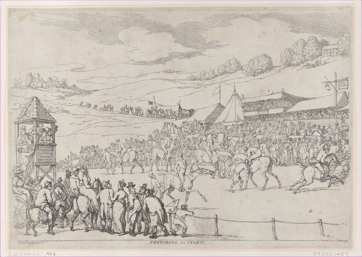 Förbereder för start, 30 september 1811, 30 september 1811. av Thomas Rowlandson