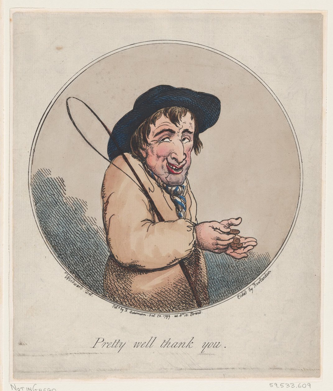 Ganska bra tack, 20 oktober 1799., 20 oktober 1799. av Thomas Rowlandson