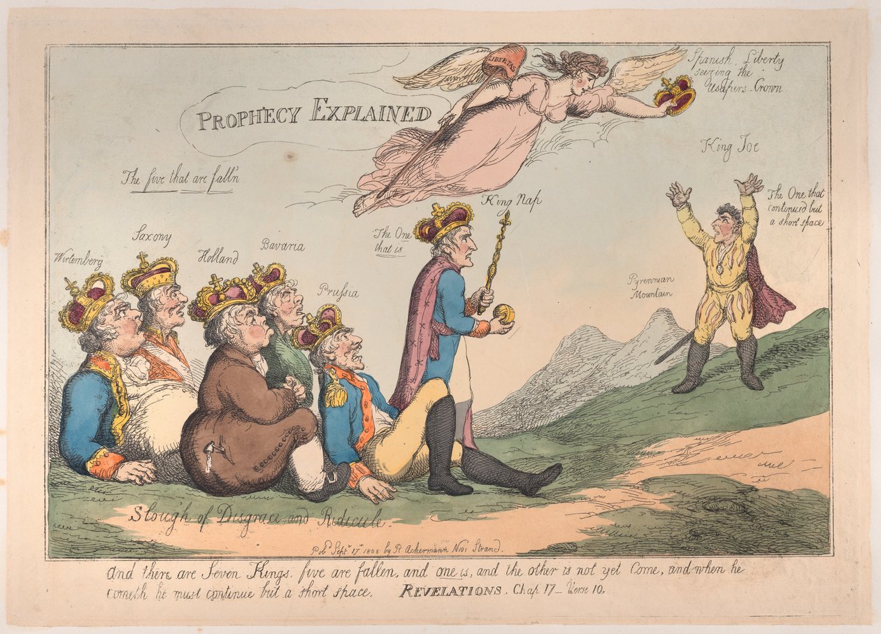 Prophecy Explained, 17 september 1808., 17 september 1808. av Thomas Rowlandson