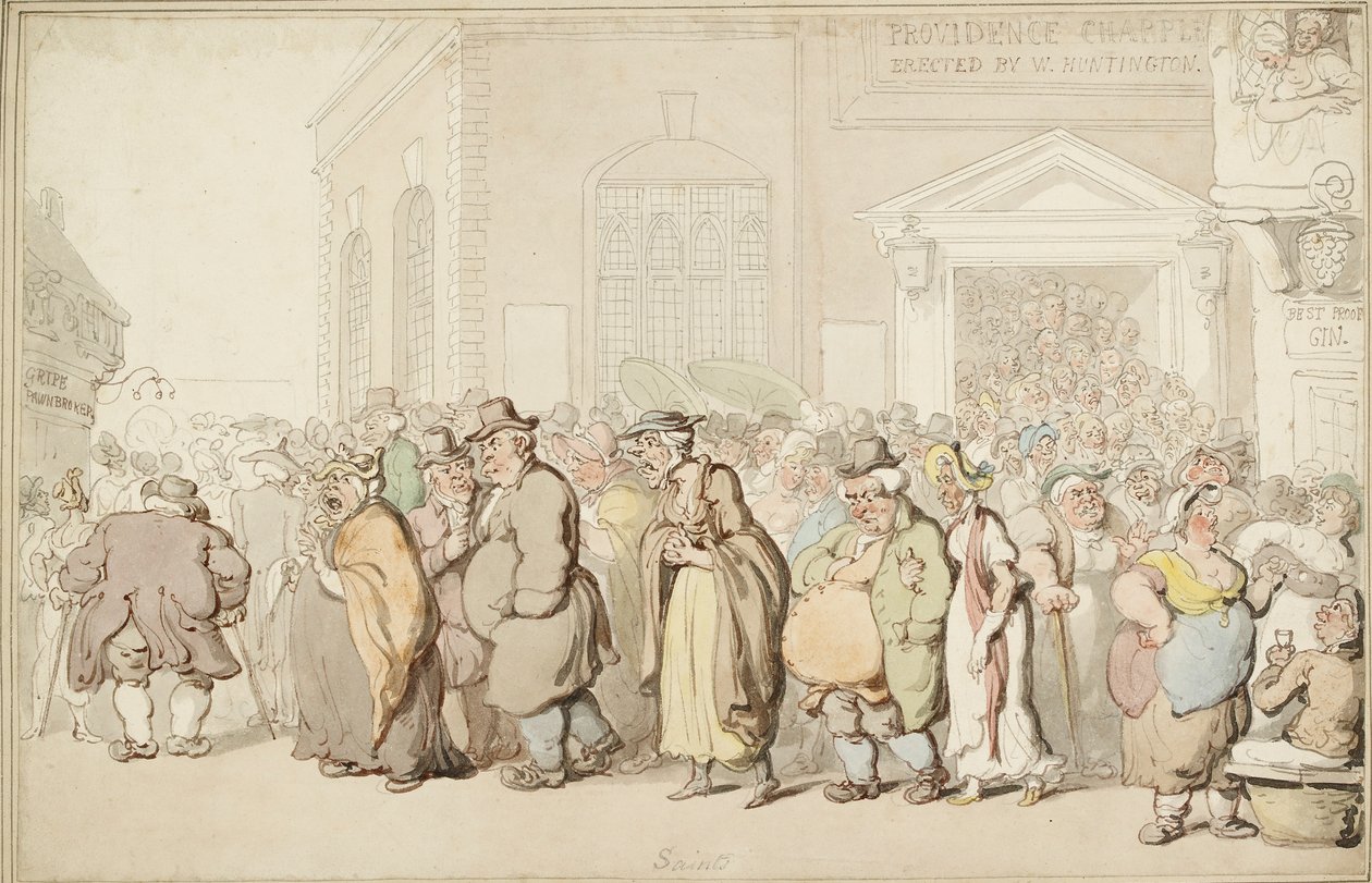 Providence Chapel, sent 1700-tal av Thomas Rowlandson