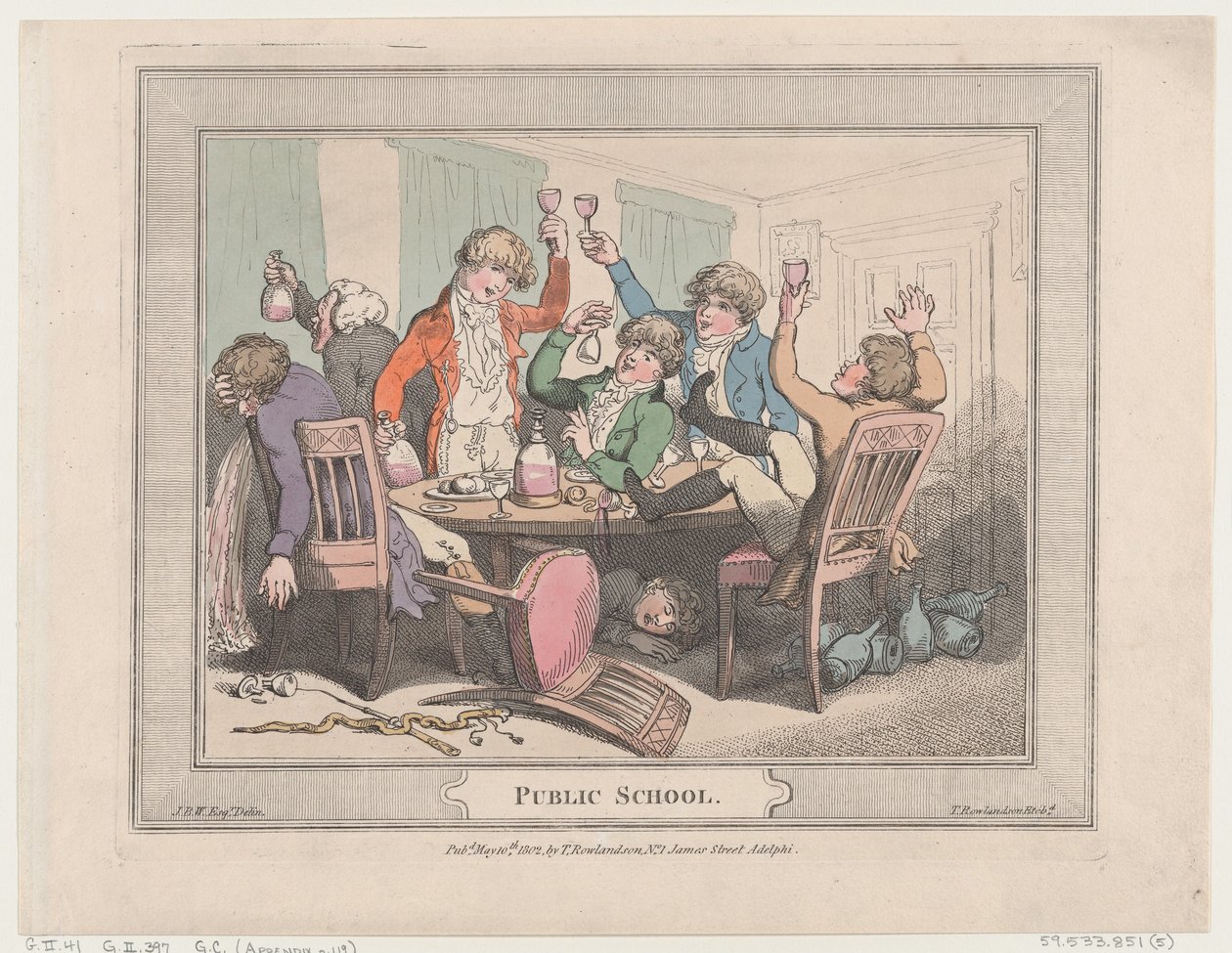 Allmän skola, 10 maj 1802, 10 maj 1802. av Thomas Rowlandson
