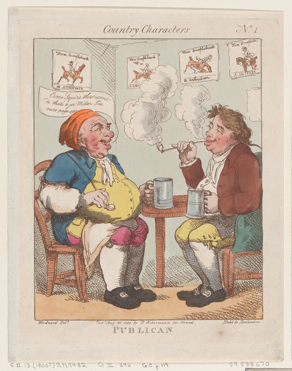 Publikan, 30 augusti 1799, 30 augusti 1799. av Thomas Rowlandson