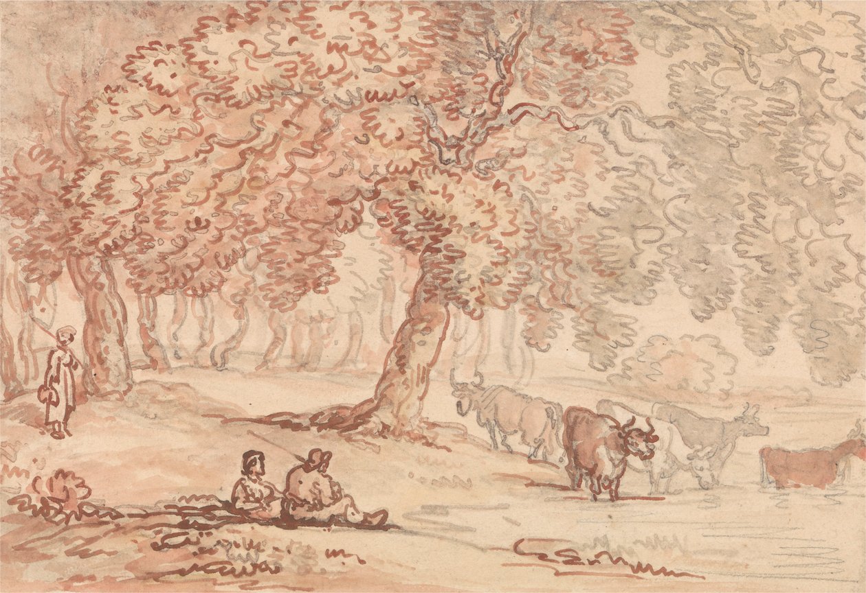Richmond Park av Thomas Rowlandson