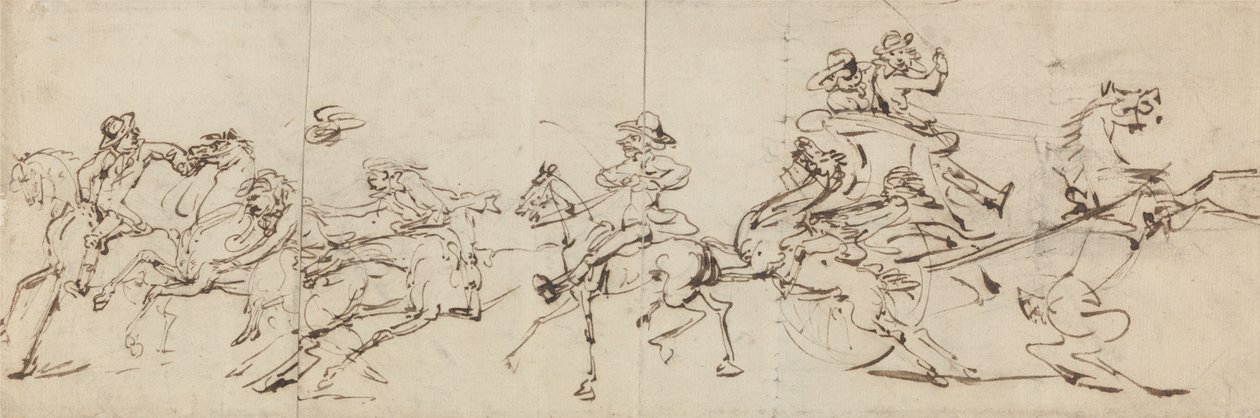 Olyckor vid ridning och körning av Thomas Rowlandson