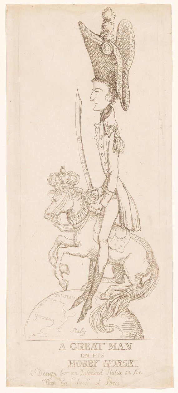 Ridstaty av Napoleon, 1804 av Thomas Rowlandson