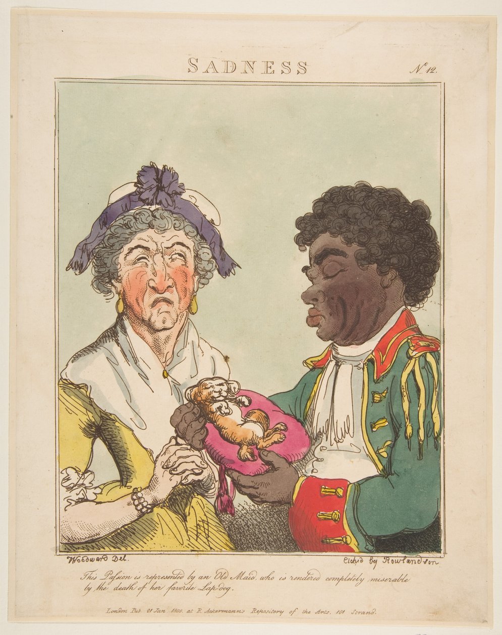 Sadness, 21 januari 1800. av Thomas Rowlandson